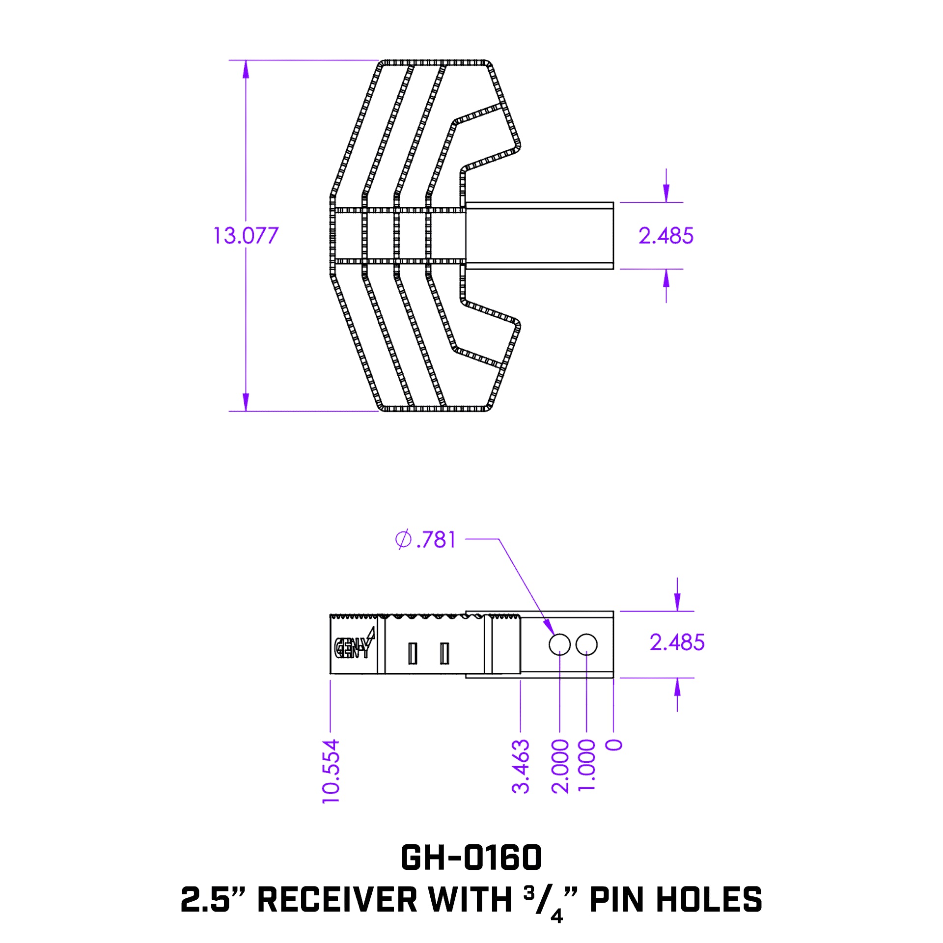 GEN-Y Hitch Serrated Hitch Step - Legends Auto Parts