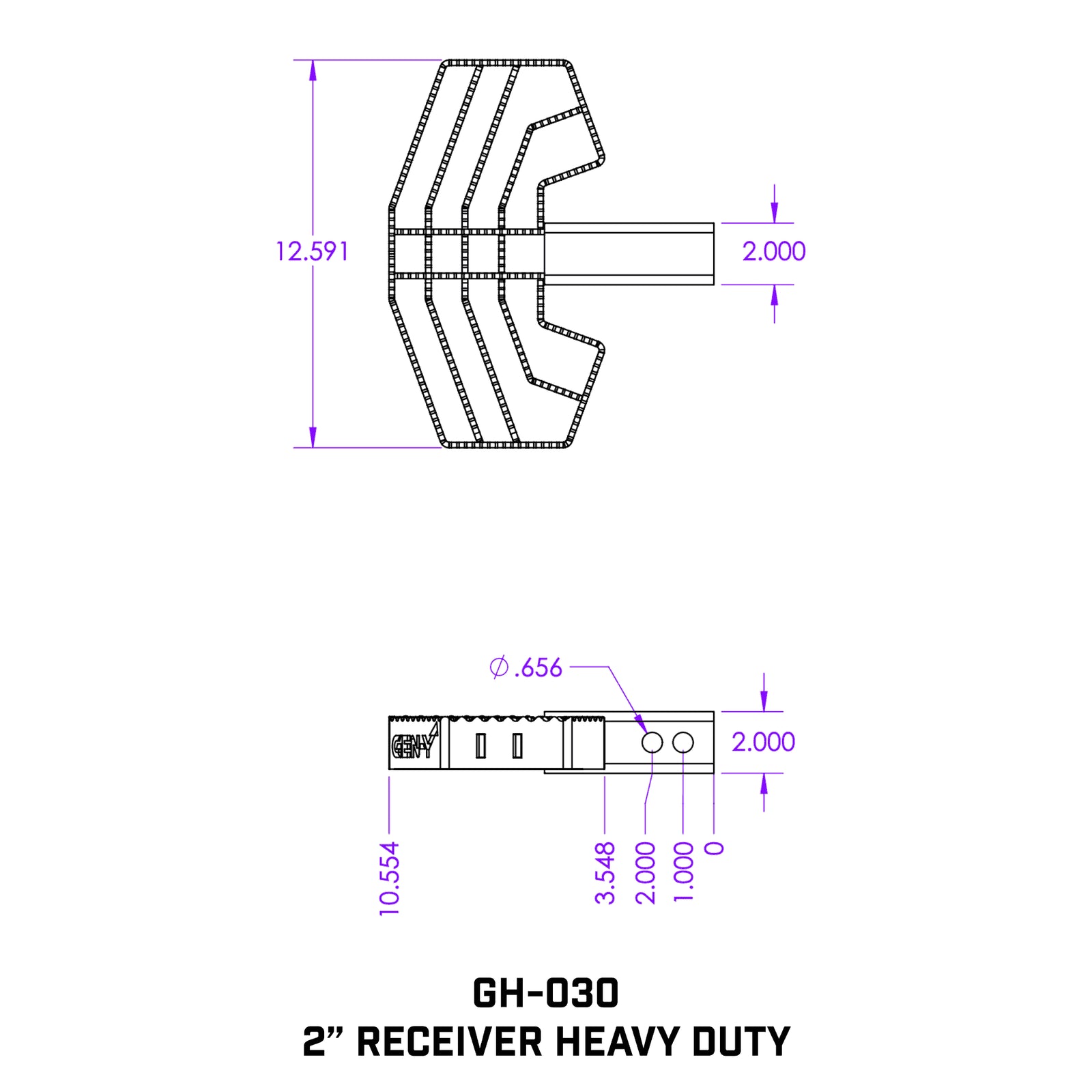 GEN-Y Hitch Serrated Hitch Step - Legends Auto Parts