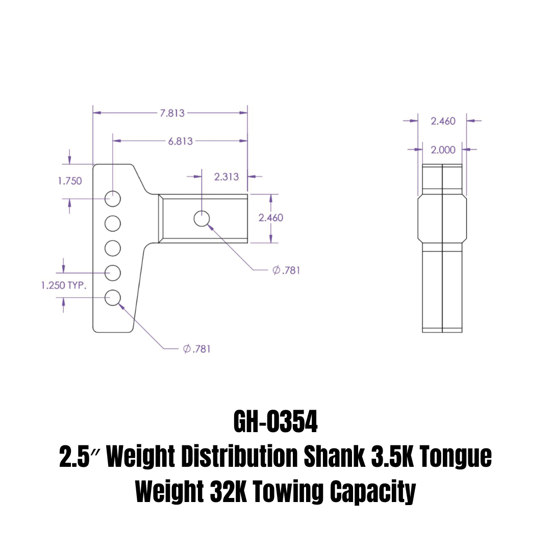 GEN-Y Hitch Weight Distribution Shank