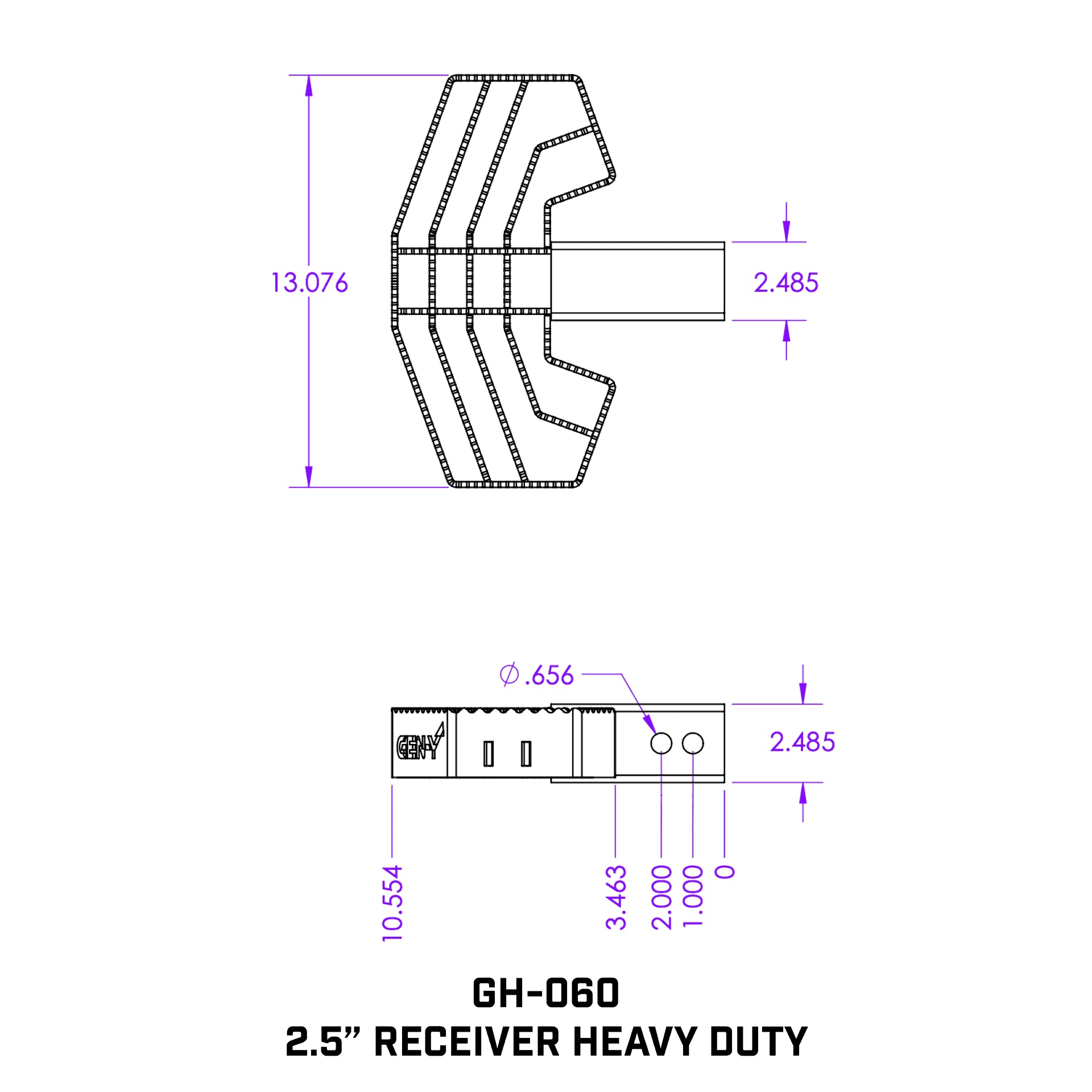 GEN-Y Hitch Serrated Hitch Step - Legends Auto Parts