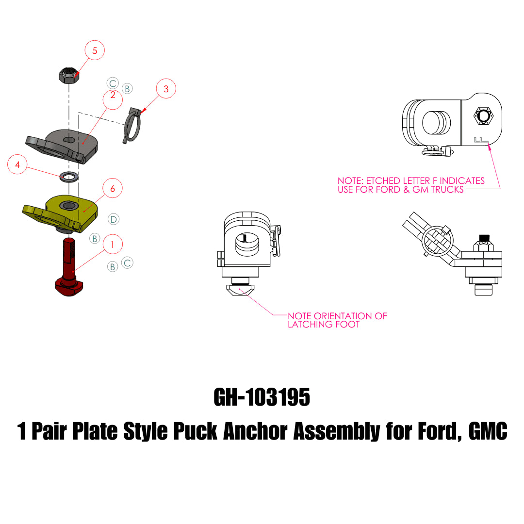 GEN-Y Hitch Safety Chain Anchors