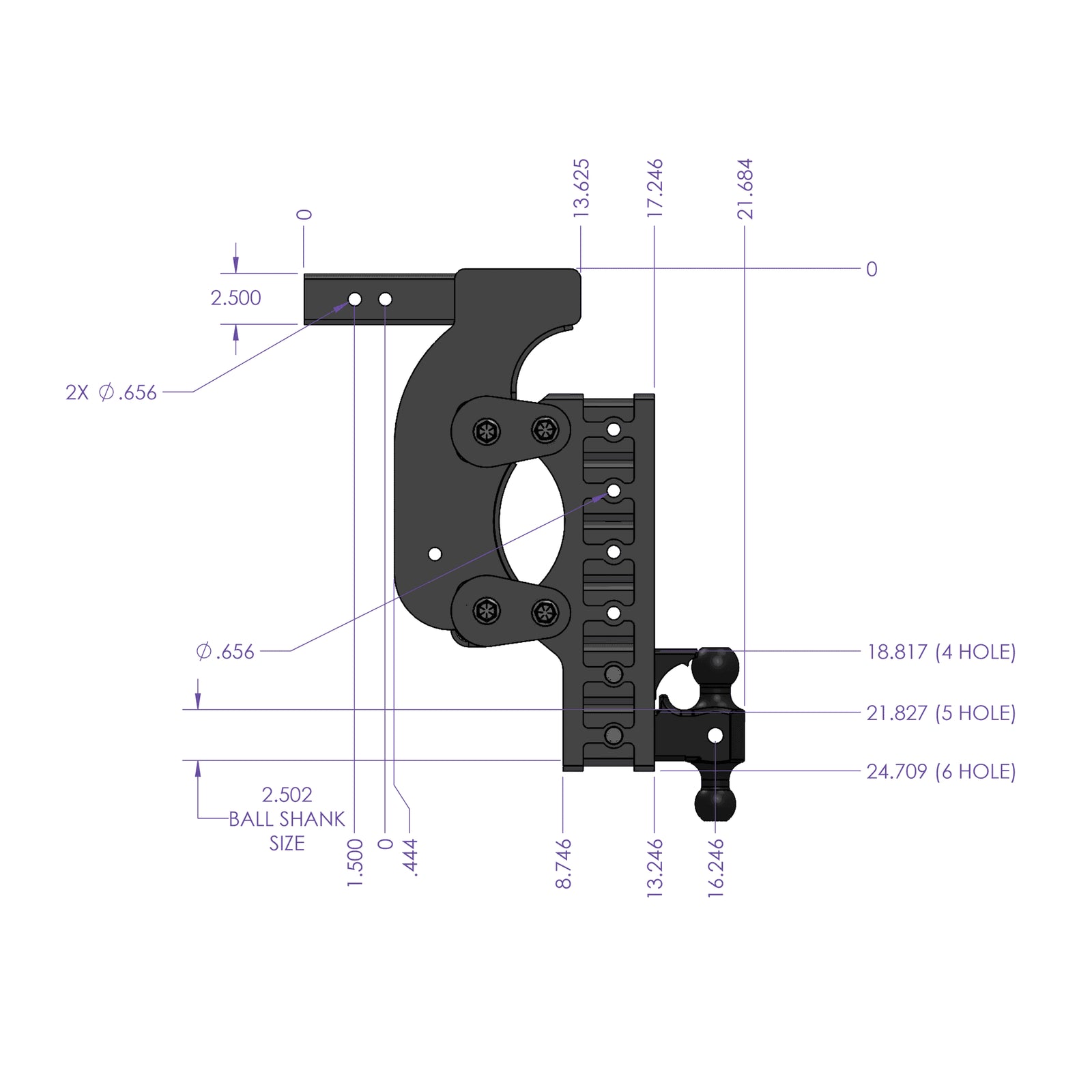 GEN-Y Hitch The Boss (Torsion-Flex) 21k Drop Hitch (2.5