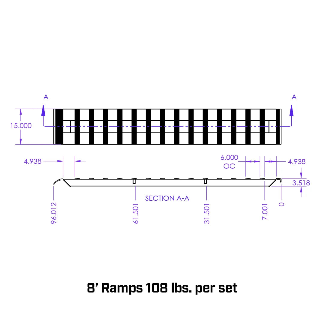 GEN-Y Hitch Replacement Single Aluminum Loading Ramp