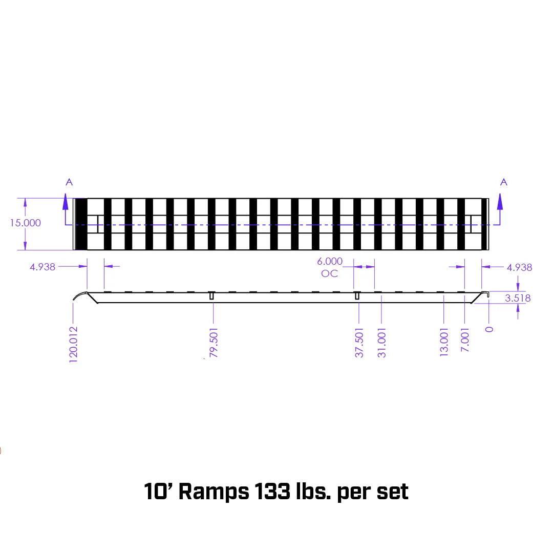 GEN-Y Hitch Replacement Single Aluminum Loading Ramp