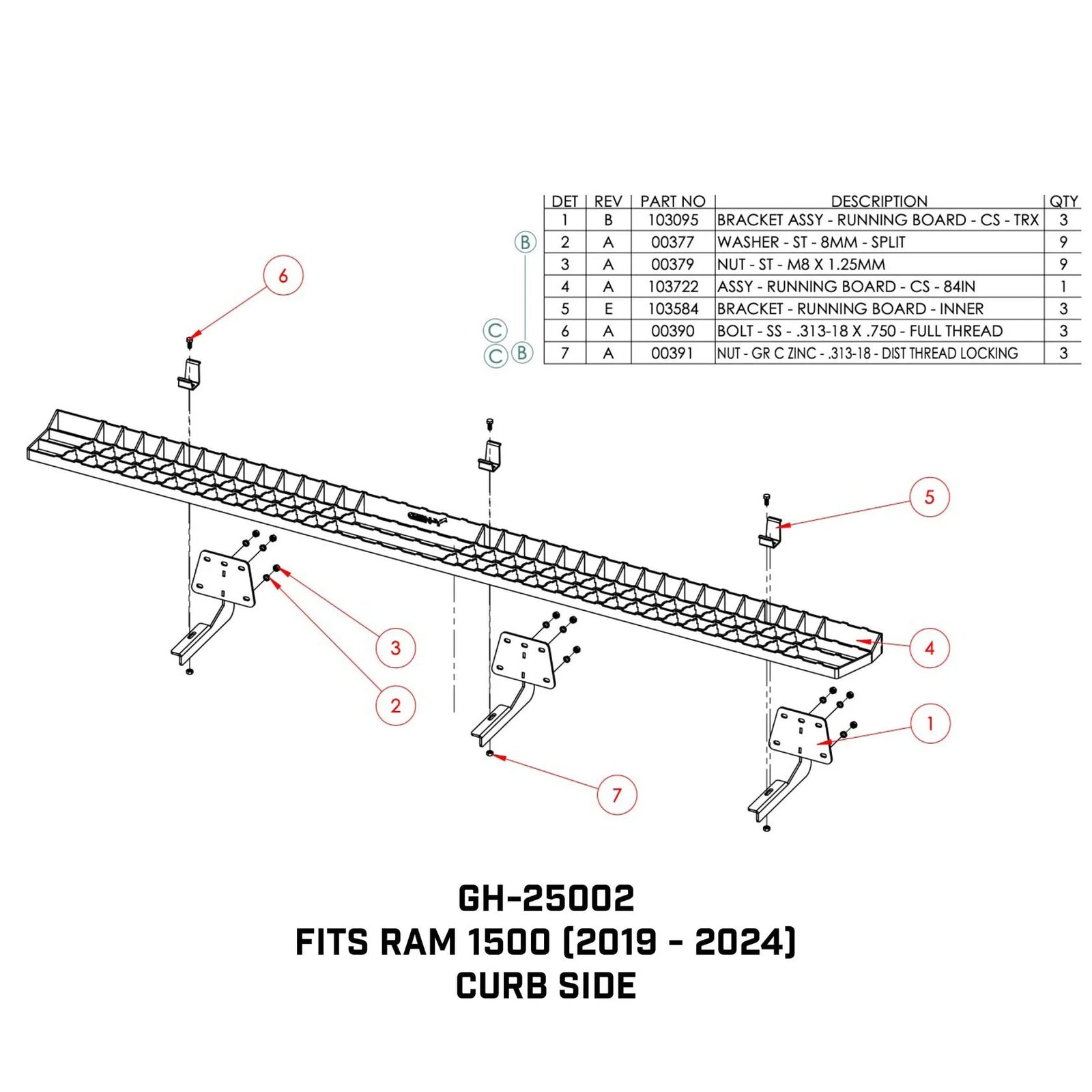 GEN-Y Hitch Running Boards Ford/Ram/GM F150/F250/F350 1500/250D/3500