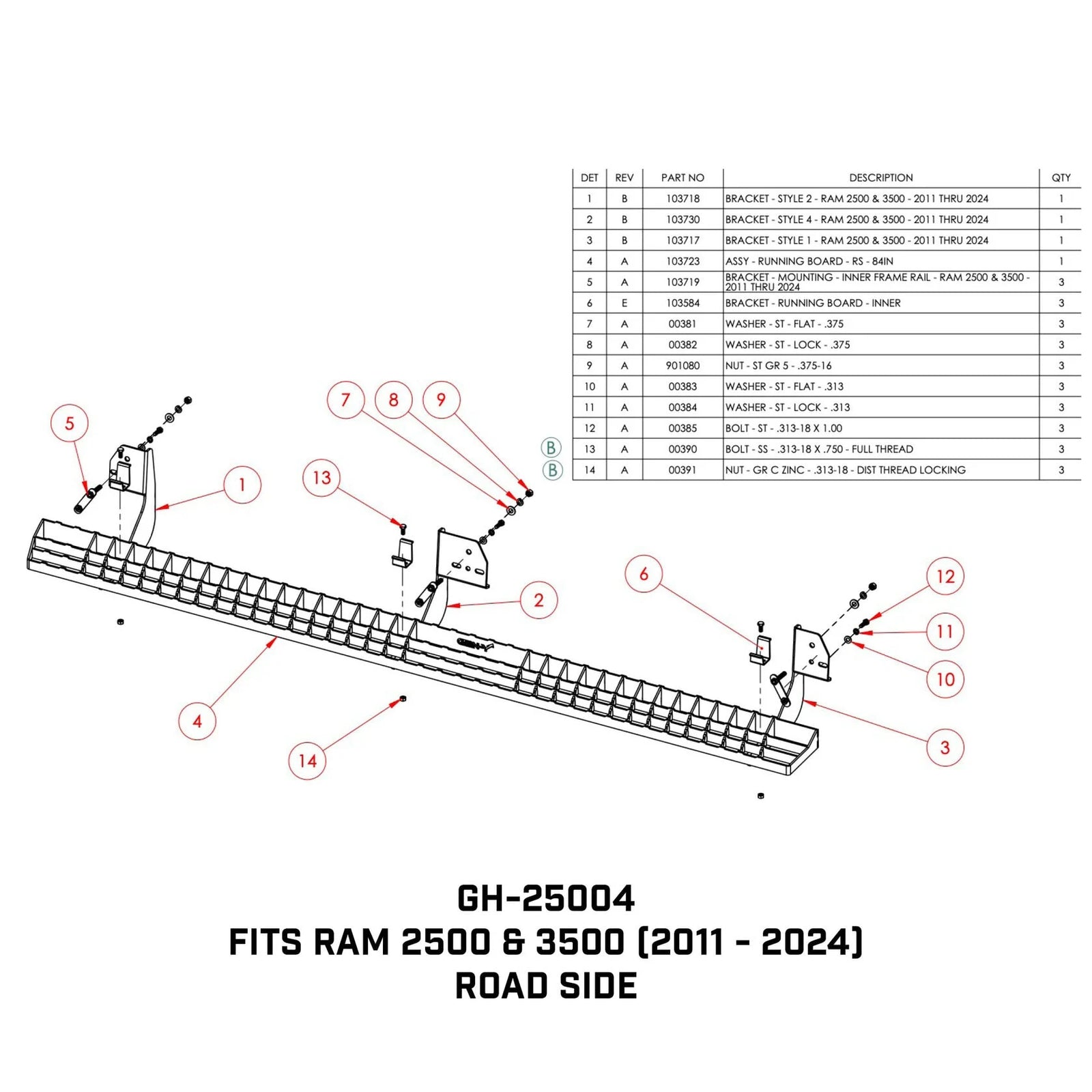 GEN-Y Hitch Running Boards Ford/Ram/GM F150/F250/F350 1500/250D/3500