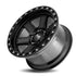 Hardrock Offroad - H104 17x9 Matte Black - Legends Auto Parts
