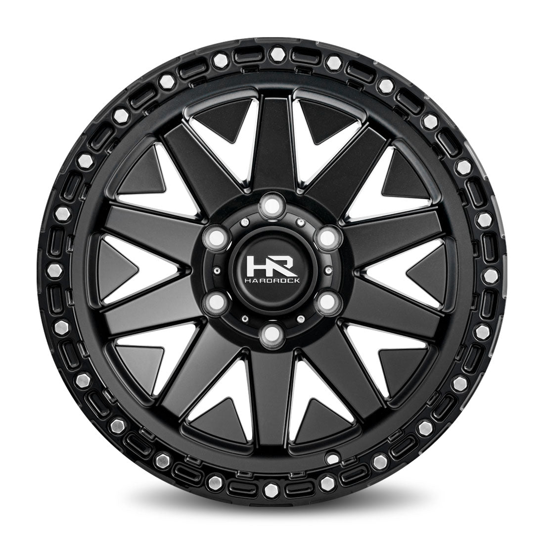 Hardrock Offroad - H106 17x9 Matte Black - Legends Auto Parts