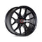 22x12 Vossen Forged HF6-4 0F08 Super Deep Lip - 6x135 Lug Pattern - Satin Black (Set of 4)