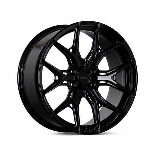 24x10 Vossen Forged HF6-4 4G40 Deep Lip - 6x139.7 Lug Pattern - Gloss Black (Set of 4)