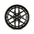 22x12 Vossen Forged HFX-1 2G33 Ultra Deep Lip - 6x139.7 Lug Pattern - Satin Black (Set of 4)