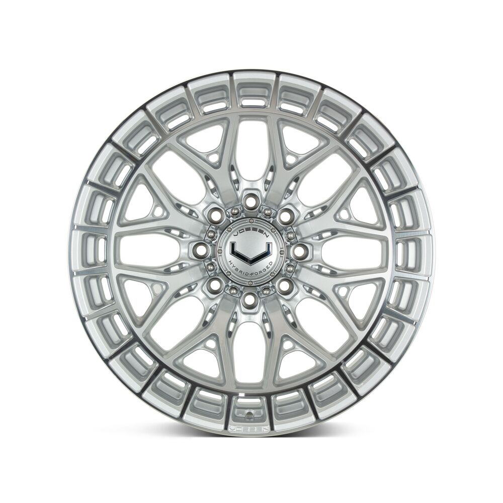 24x12 Vossen Forged HFX-1 4Y40-SP Ultra Deep Lip - 8x170 Lug Pattern - Silver Polished (Set of 4)