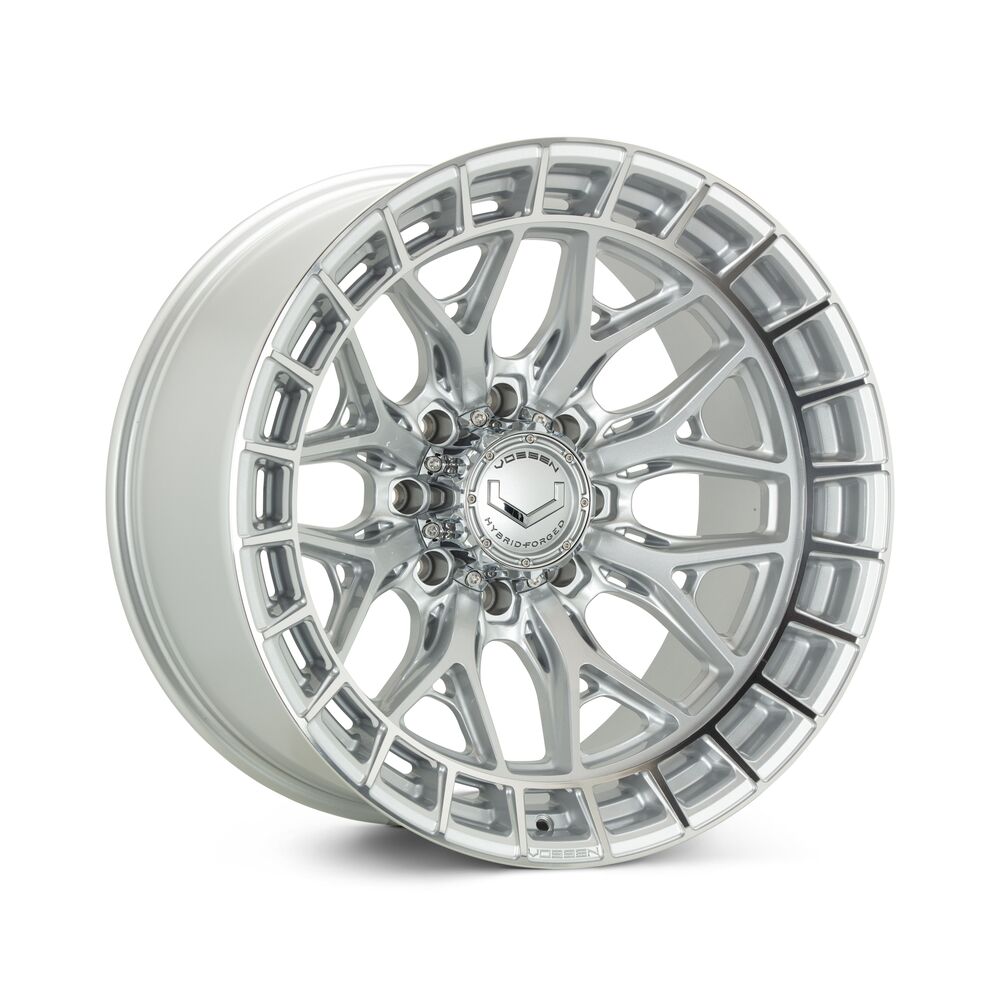 24x12 Vossen Forged HFX-1 4Y40-SP Ultra Deep Lip - 8x170 Lug Pattern - Silver Polished (Set of 4)