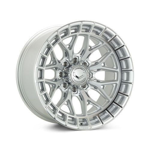 24x12 Vossen Forged HFX-1 4Y40-SP Ultra Deep Lip - 8x170 Lug Pattern - Silver Polished (Set of 4)