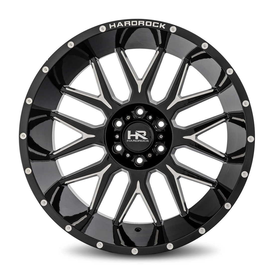 Hardrock Offroad - H500 22x12 Gloss Black Milled - Legends Auto Parts