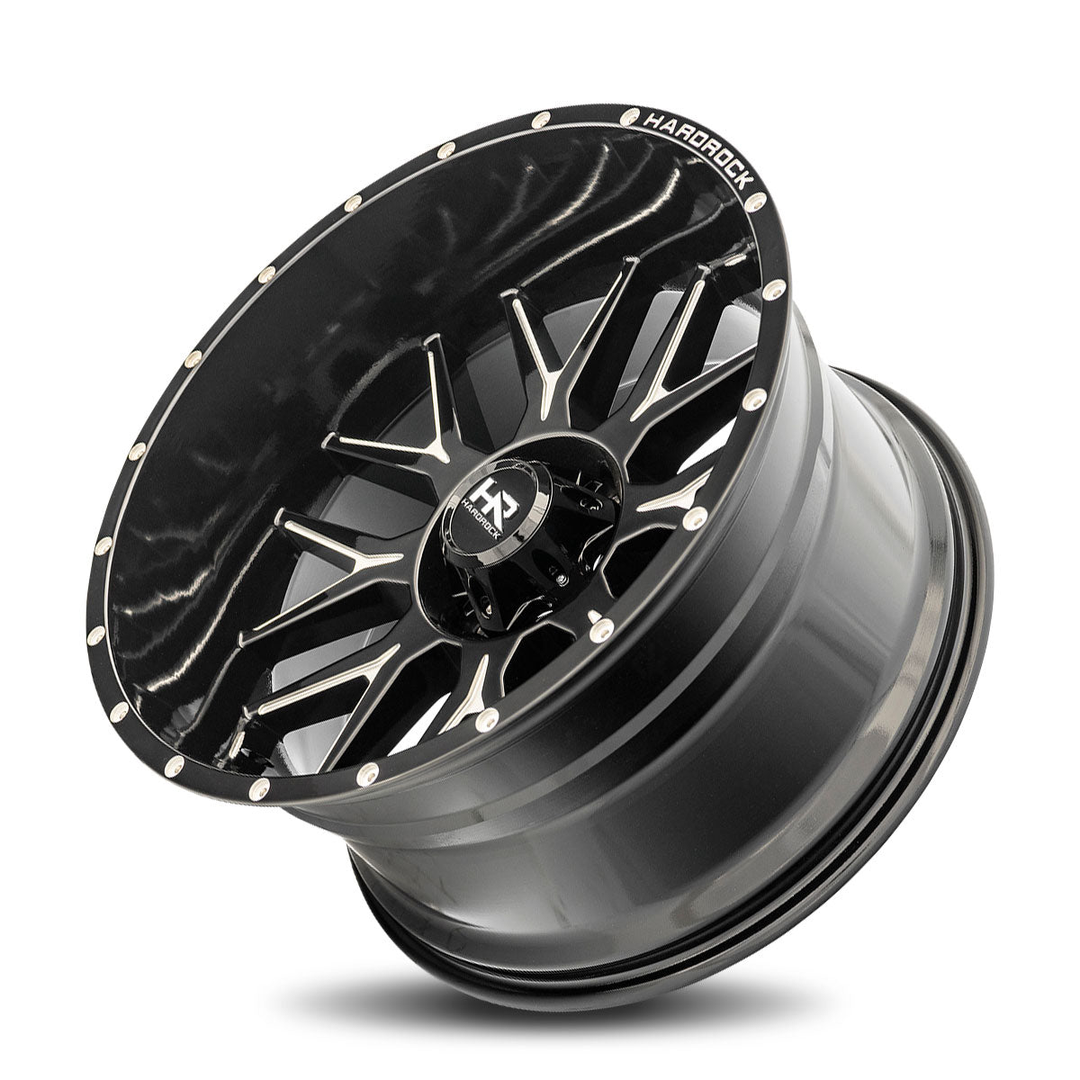 Hardrock Offroad - H500 22x12 Gloss Black Milled - Legends Auto Parts