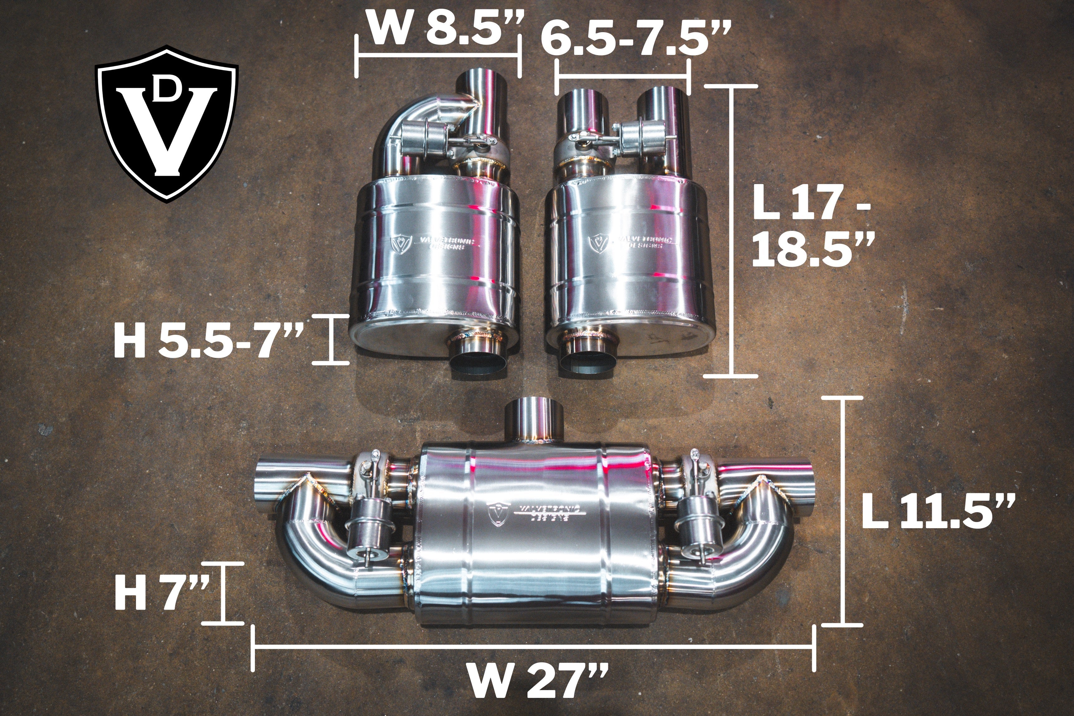 UNIVERSAL VALVED MUFFLER KIT - Legends Auto Parts