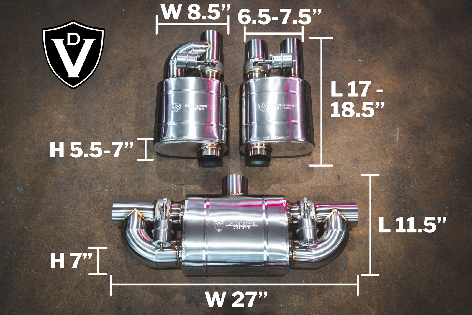 UNIVERSAL VALVED MUFFLER KIT - Legends Auto Parts