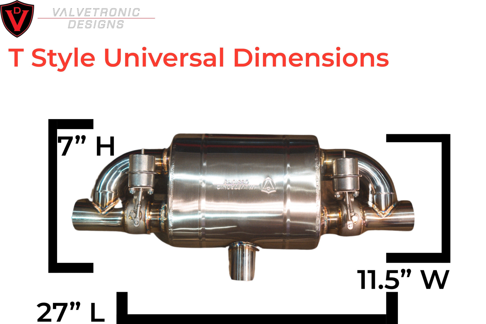 Valvetronic UNIVERSAL VALVED MUFFLER KIT - Legends Auto Parts