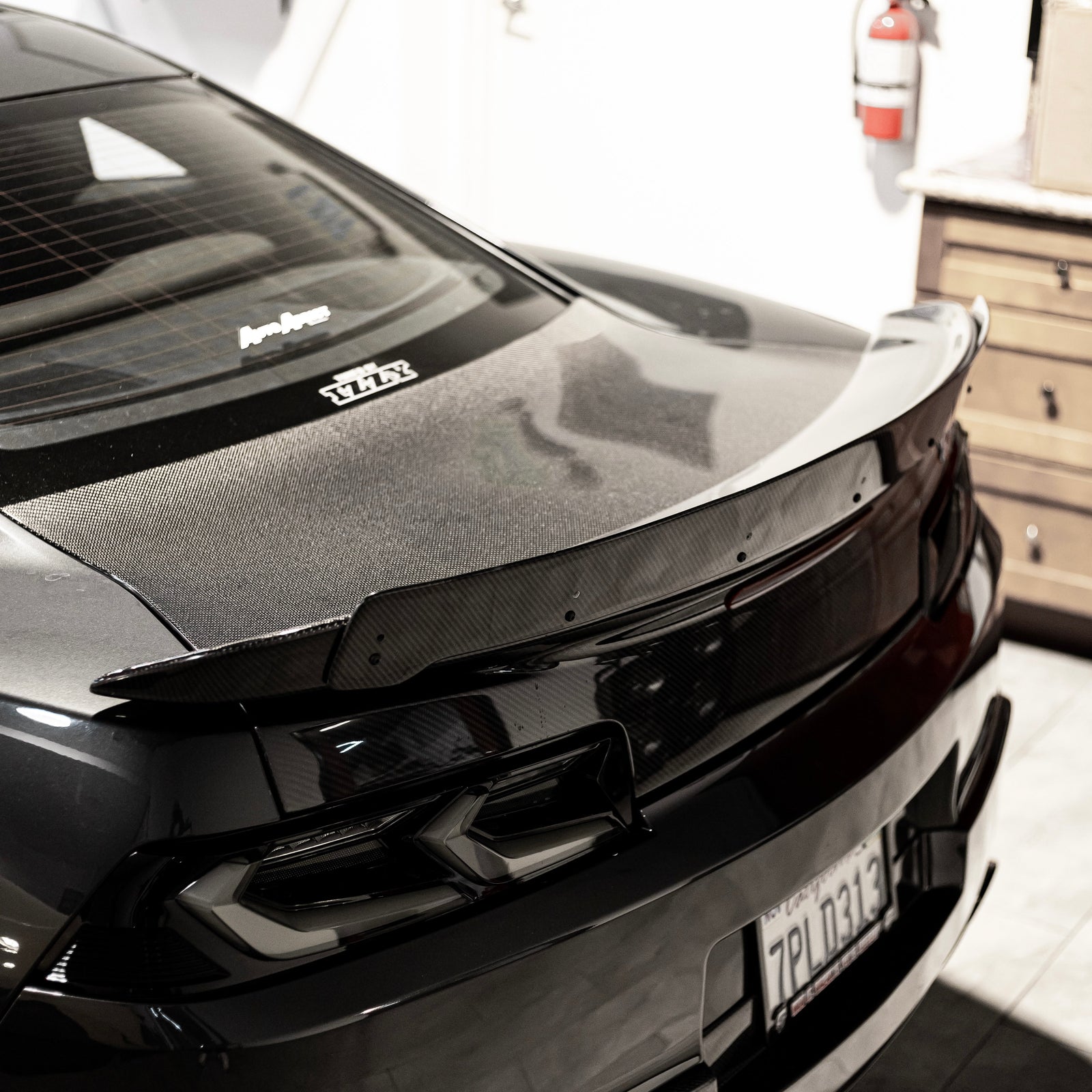 2014-2015 CHEVY CAMARO Z28 STYLE CARBON FIBER SPOILER WICKER BILL - Legends Auto Parts