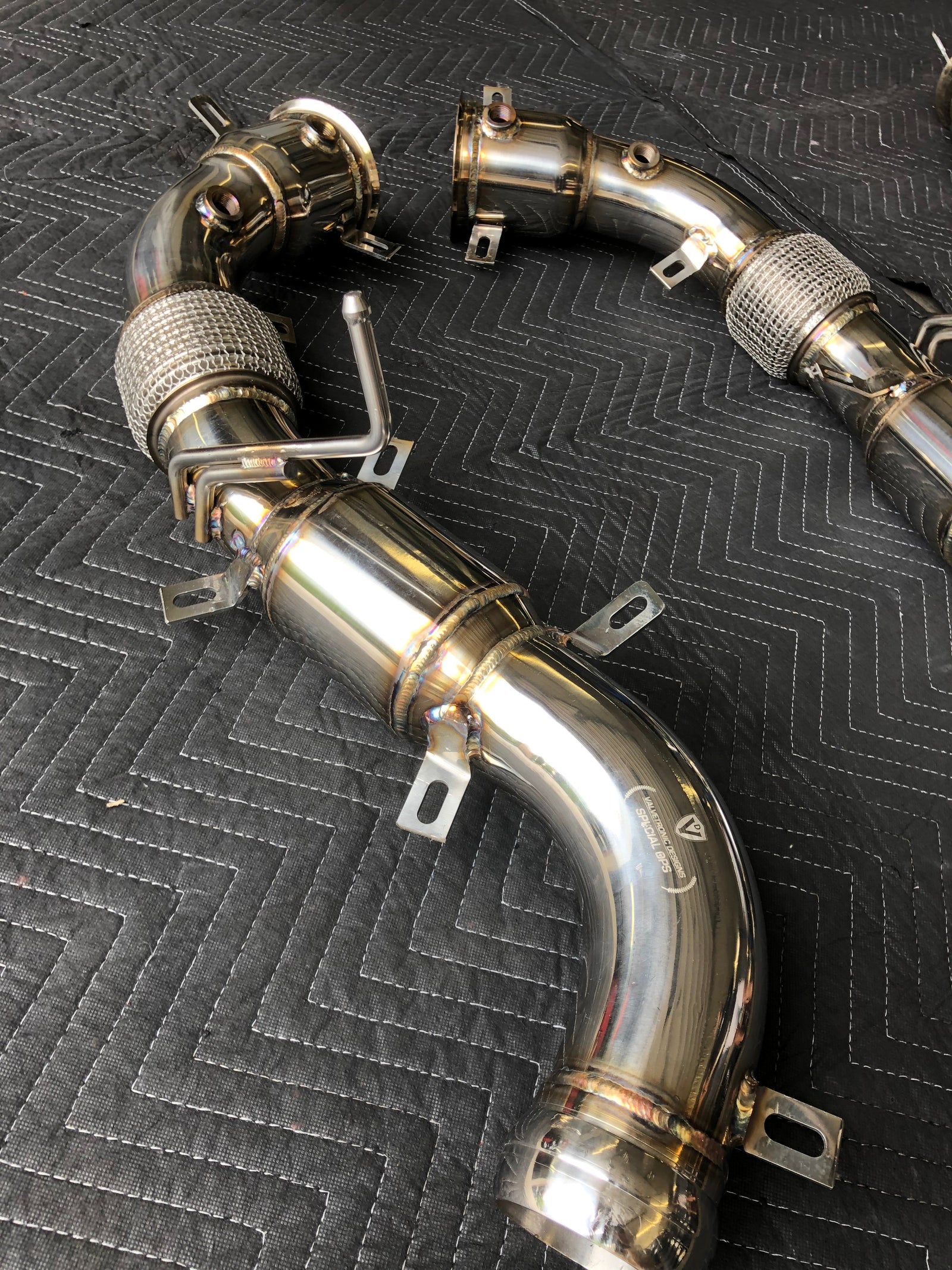 Valvetronic Mclaren 540C/570/600LT Free Flow Race Front Pipes - Legends Auto Parts