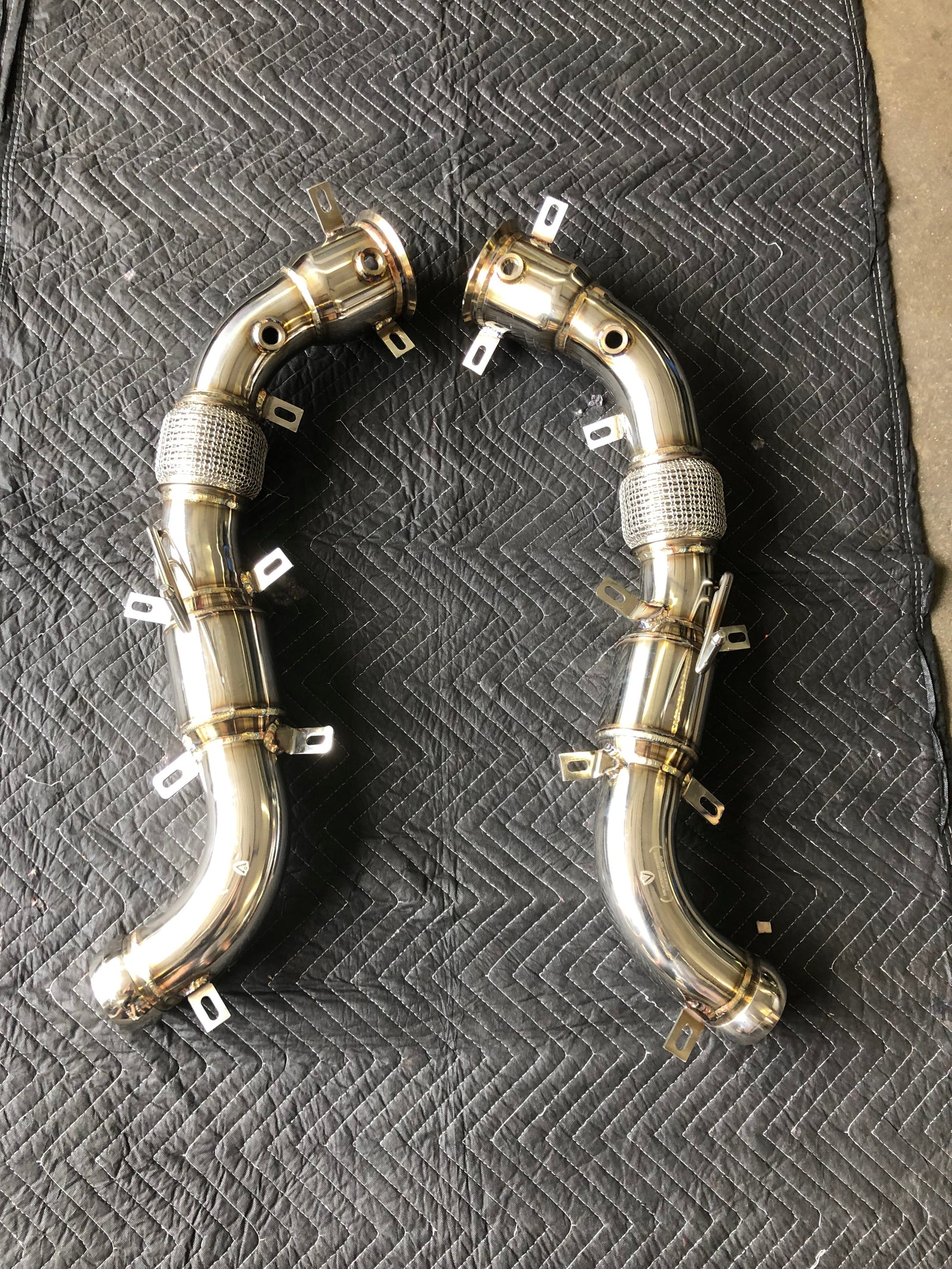 Valvetronic Mclaren 540C/570/600LT Free Flow Race Front Pipes - Legends Auto Parts