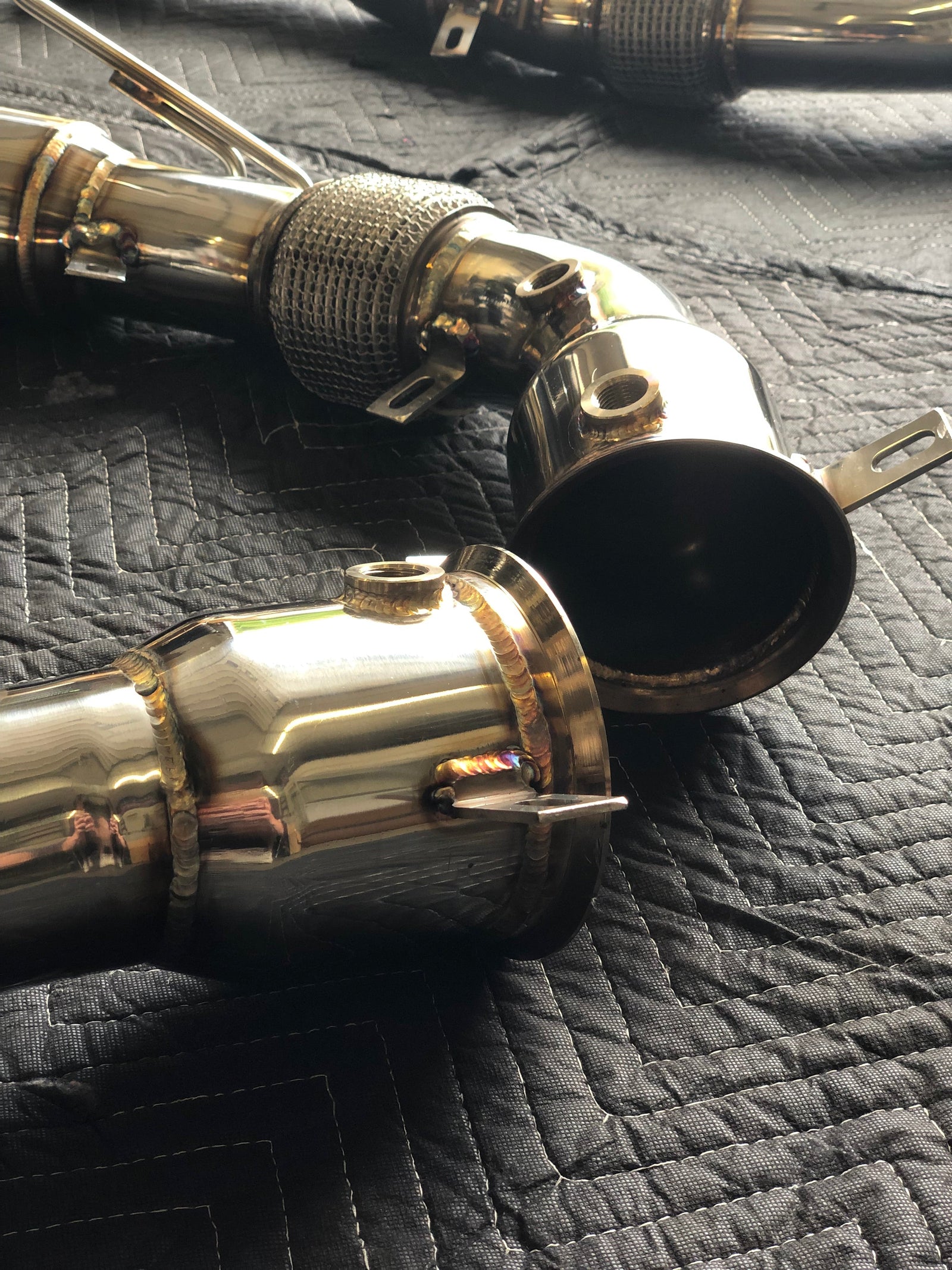 Valvetronic Mclaren 540C/570/600LT Free Flow Race Front Pipes - Legends Auto Parts