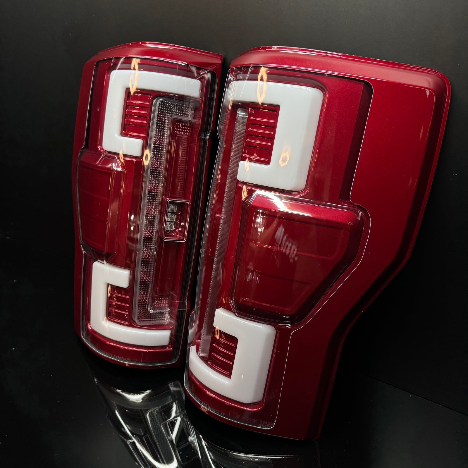 2017-2019 Ford SuperDuty RECON Clear Lens (Paintable) OLED Tail Lights (Replaces OEM Halogen) - Legends Auto Parts
