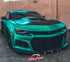 2010-2015 Chevy Camaro ZL1 Front Bumper Conversion 7pcs Full Kit Flat BLK Body Kit - Legends Auto Parts