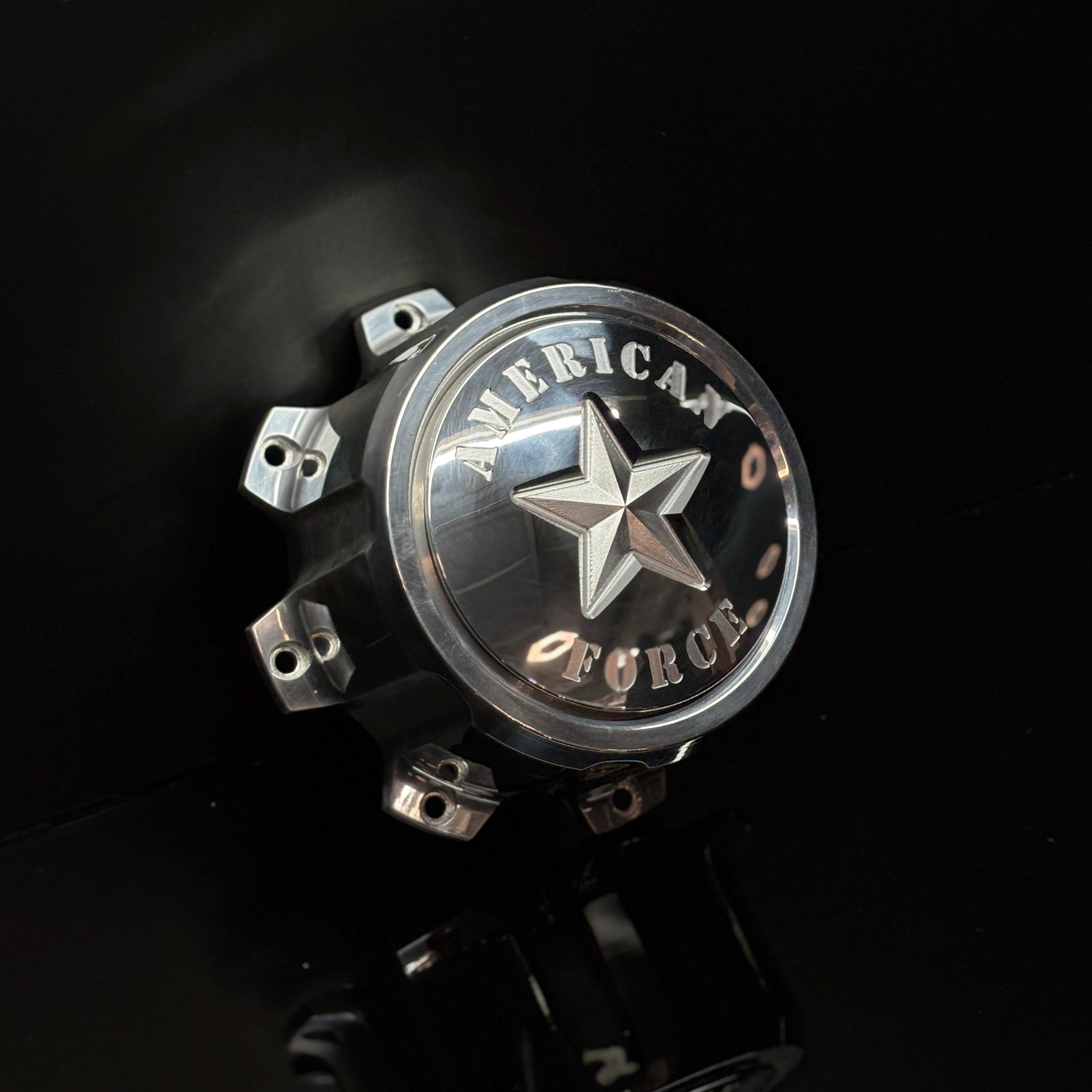 American Force Billet Floater Caps For SIngle Wheels - Legends Auto Parts