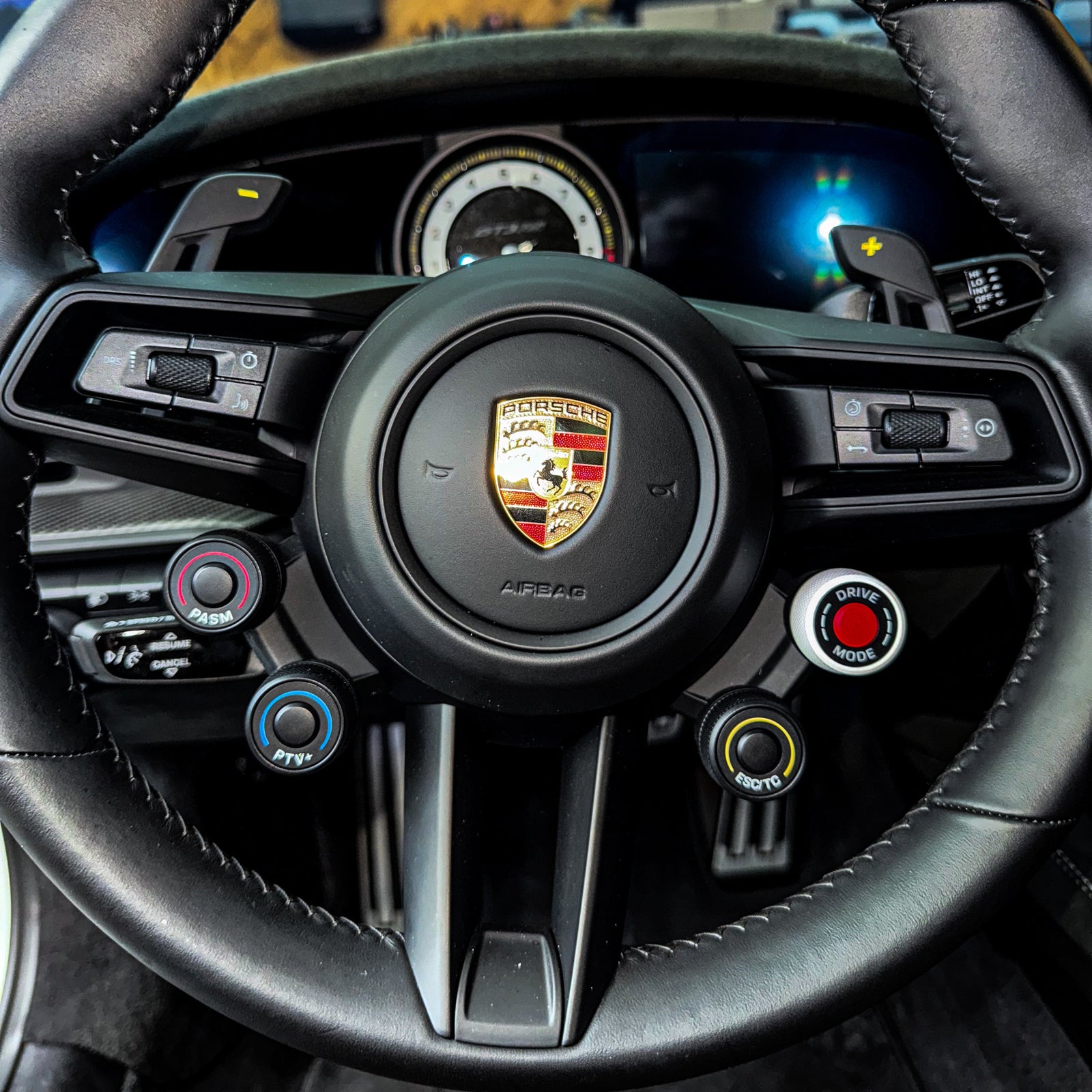 Porsche 992 Steering Wheel Mode Selector Ring - CUSTOM COLOR