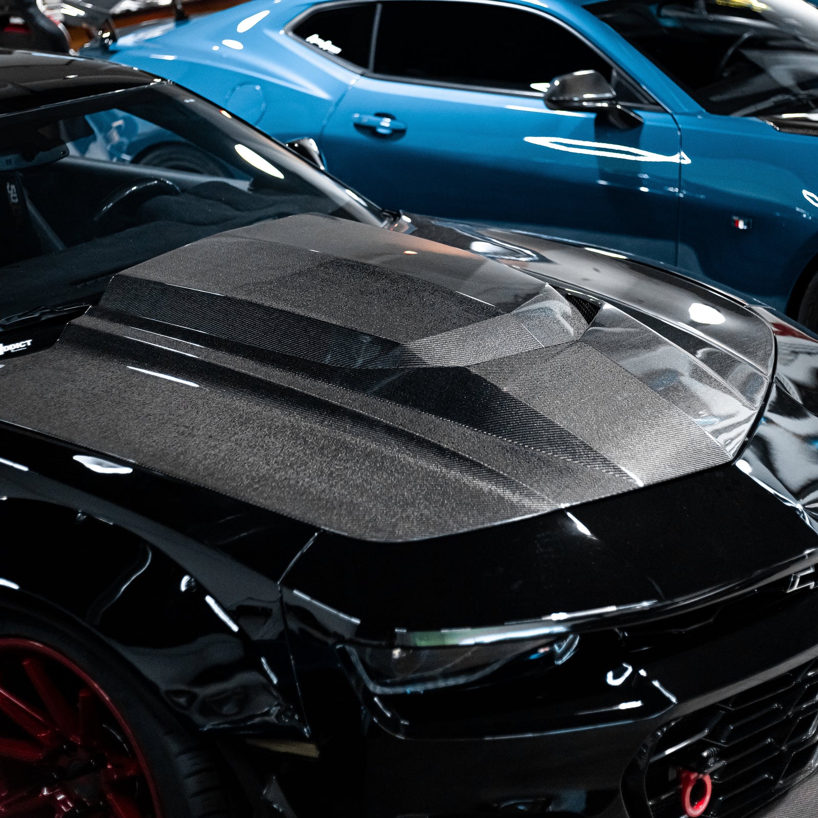 2010-2015 Chevy Camaro Type-ZR Carbon Fiber Double Sided Hood - Legends Auto Parts