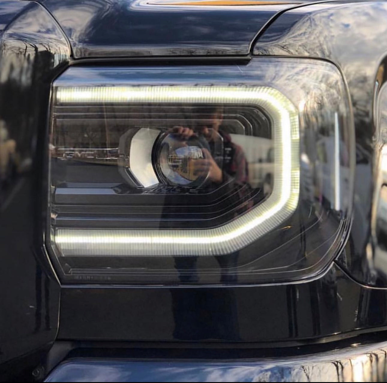 2015-2019 GMC Sierra 2500/3500 1/2 Ton OEM LED Headlight Conversion - CUSTOM - Legends Auto Parts