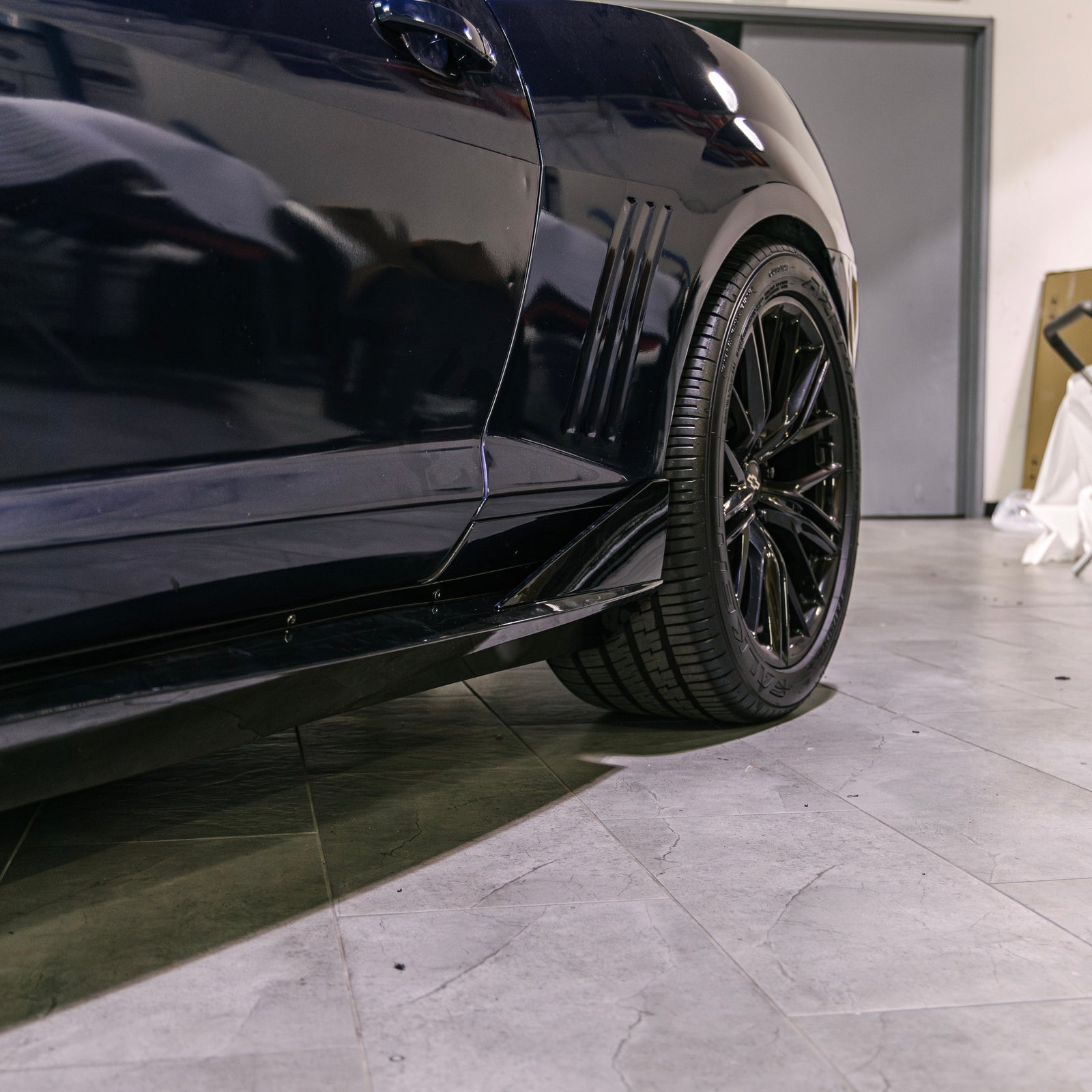 2010-2015 Chevy Camaro Evo Style Gloss Black Side Skirt Rockers - Legends Auto Parts