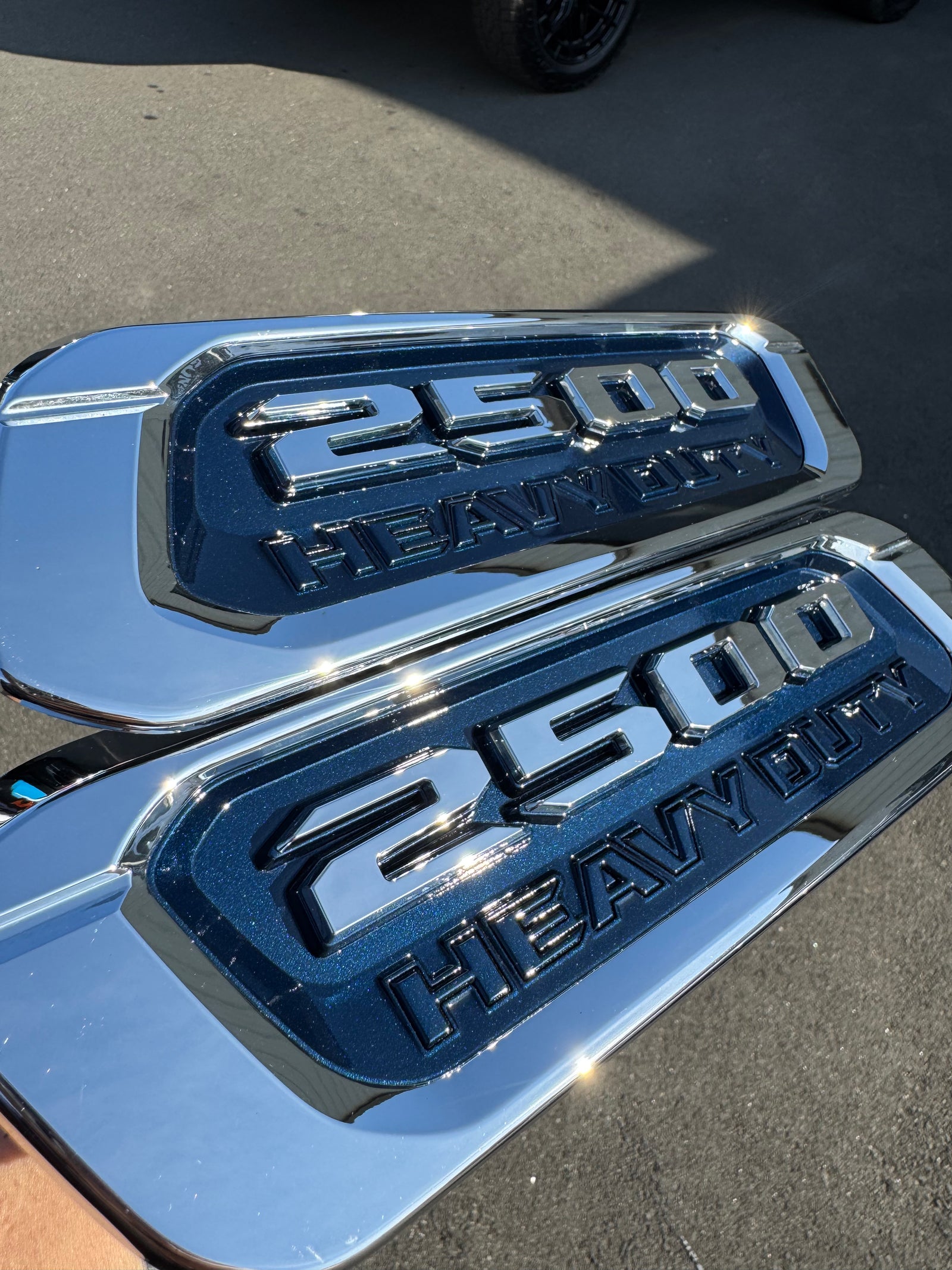 2019-2022 Ram 2500/3500 OEM Hood Badges Custom Painted - Legends Auto Parts