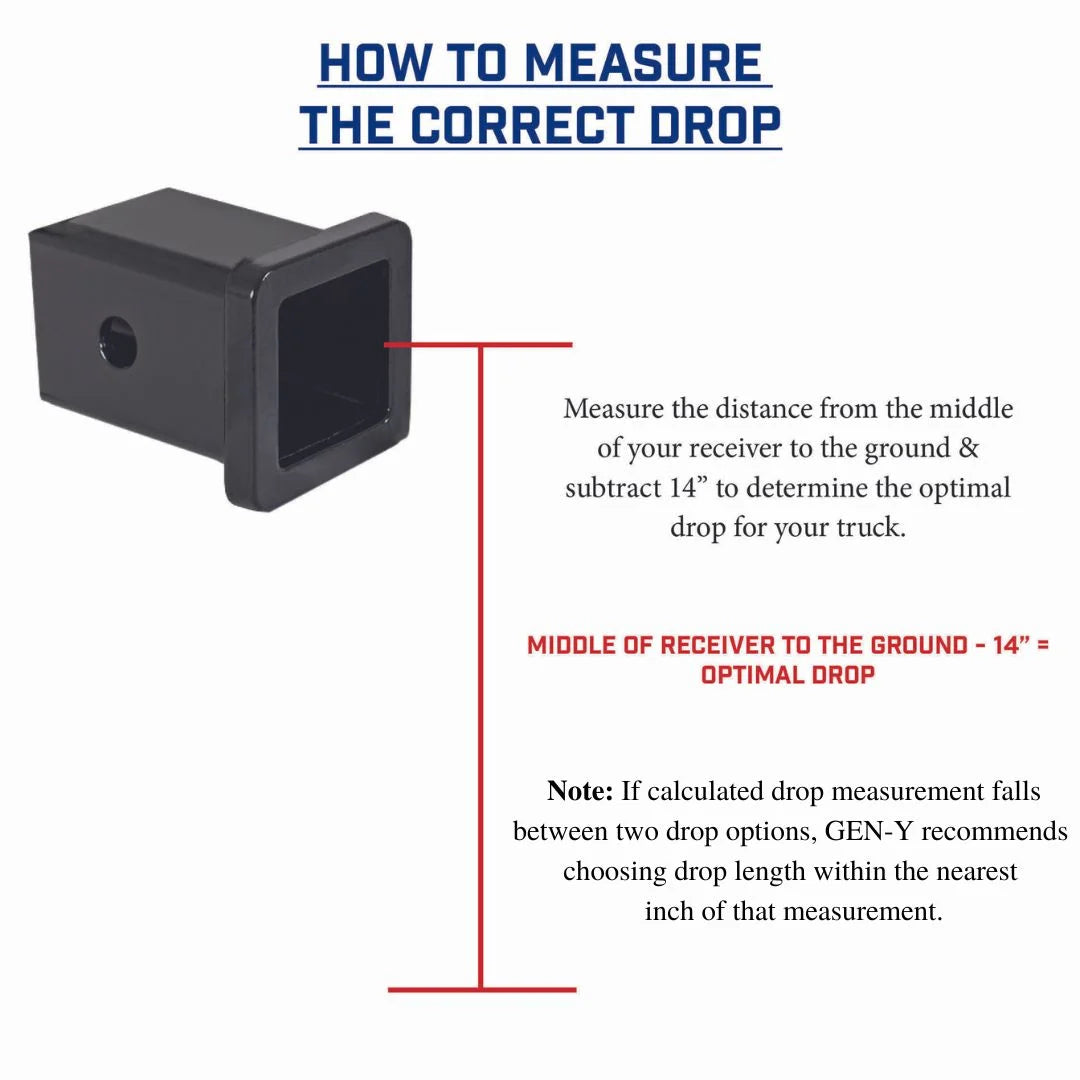 GEN-Y Hitch The Boss (Torsion-Flex) 32k Drop Hitch (2.5" or 3" Shank)