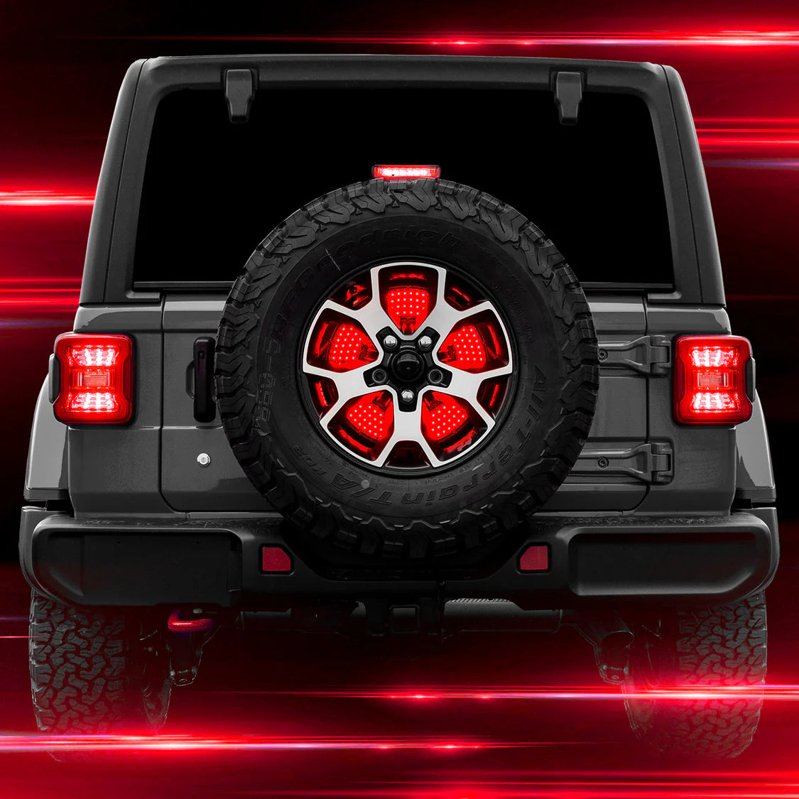 Customs Unlimited - 5th Wheel Light With Sequential Turn/Brake/Reverse For Jeep & Bronco