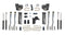 Switch Suspension - Dodge Ram 3500 4wd 2019-2024 Maxtrac 4" Lift Kit w/ Forged 4 Link