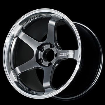 Advan Racing - GT Beyond Wheel (Concave 2) - 17x7.5 / Offset +32 / 4x100 (Machining & Hyper Platinum Black) - Legends Auto Parts