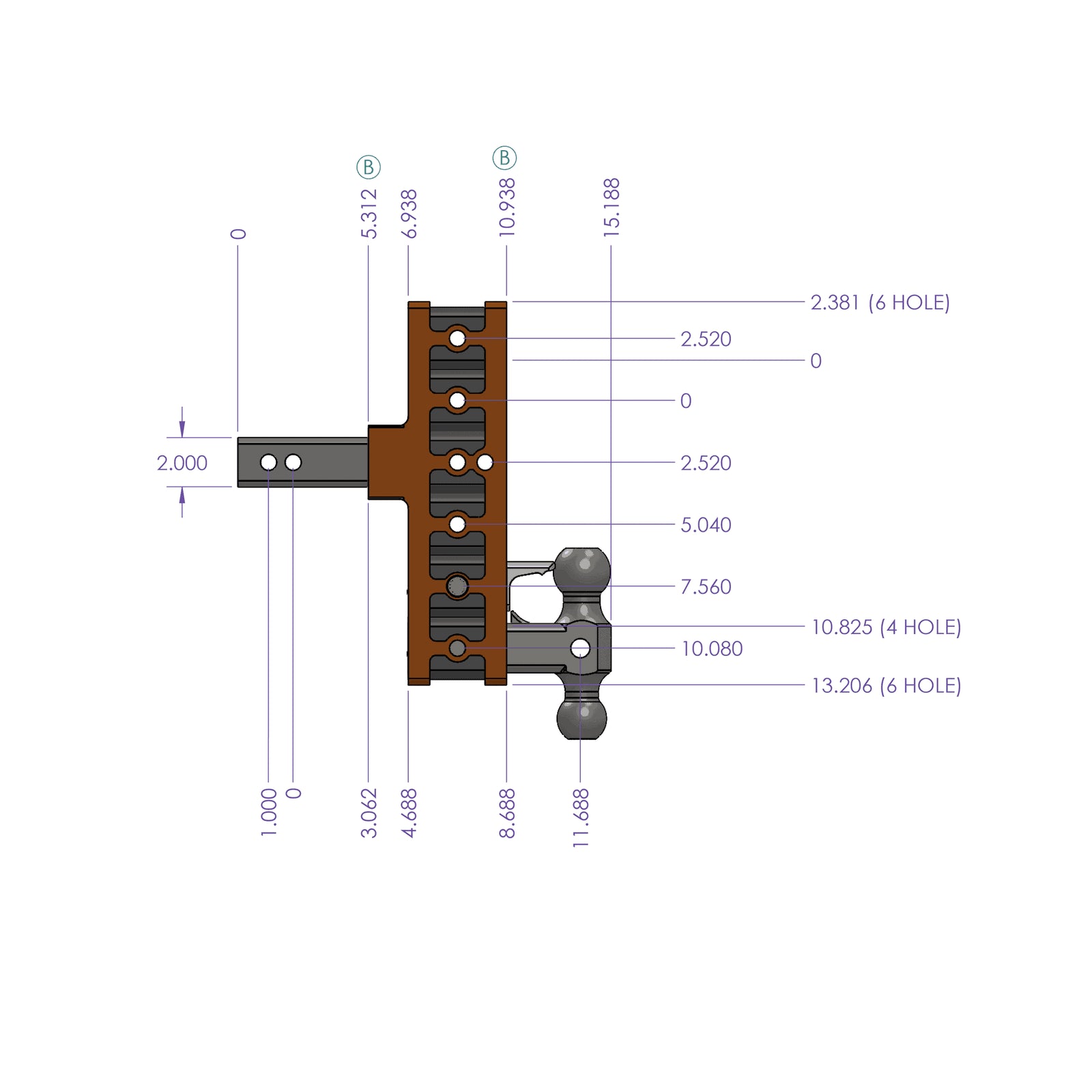 GEN-Y Hitch Mega-Duty 16k Drop Hitch (2