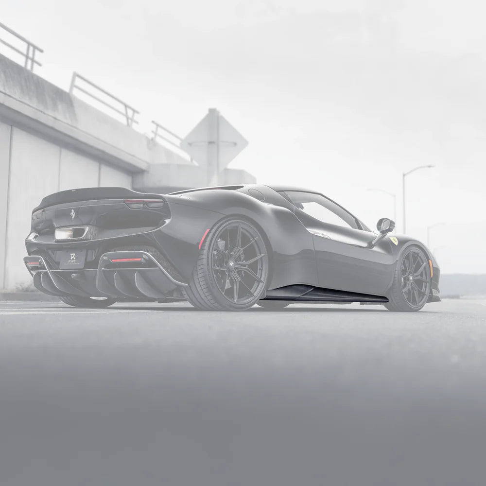 RYFT - Ferrari 296 Carbon Fiber Side Skirts - Legends Auto Parts