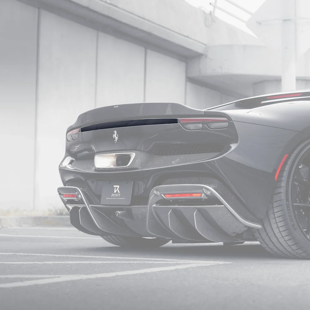 RYFT - Ferrari 296 Carbon Fiber Active Spoiler - Legends Auto Parts