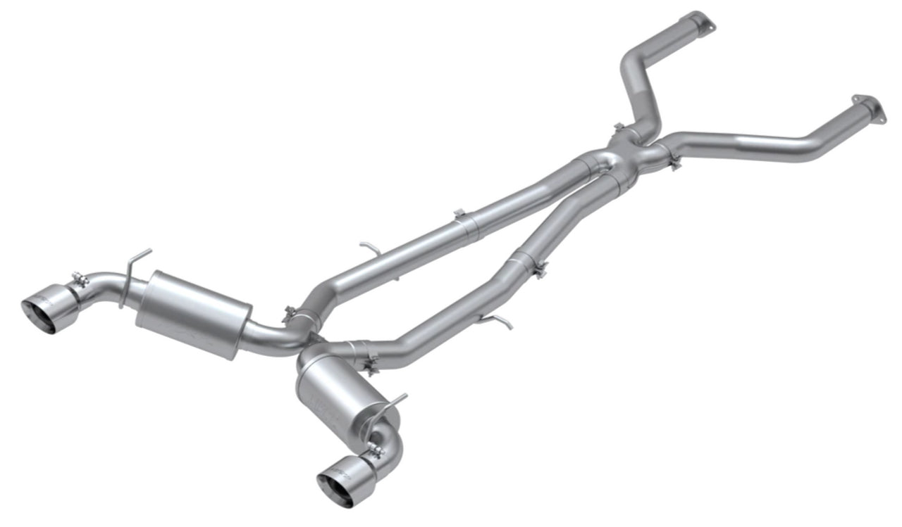 3" Cat Back, Dual Rear, T304, Infiniti Q60 3.0L RWD/AWD 2017-2022 - Legends Auto Parts