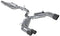 3" Cat Back, Quad Split Rear Exit, Valve Delete, T304 with Carbon Fiber Tips, Audi S3 2015-2020 - Legends Auto Parts