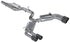 3" Cat Back, Quad Split Rear Exit, Valve Delete, T304 with Carbon Fiber Tips, Audi S3 2015-2020 - Legends Auto Parts