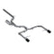 3" Cat Back, Dual Split Rear Exit, with Carbon Fiber Tips VW Jetta GLI 2019-2021 - Legends Auto Parts