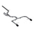 3" Cat Back, Dual Split Rear Exit, with Carbon Fiber Tips VW Jetta GLI 2019-2021 - Legends Auto Parts