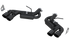 3" Dual Axle Back, Quad Tips, Black Coated, Chevy Camaro SS & ZL1 6.2L 2016 - 2024 - Legends Auto Parts
