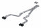 3" Dual Cat Back Quad Tips w/ Carbon Fiber Tips (Race ) T304 SS Dodge Challenger 6.2L, 6.4L HEMI 2015-2023, 5.7L HEMI 2017-2023 - Legends Auto Parts