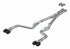 3" Dual Cat Back Quad Tips w/ Carbon Fiber Tips (Race ) T304 SS Dodge Challenger 6.2L, 6.4L HEMI 2015-2023, 5.7L HEMI 2017-2023 - Legends Auto Parts